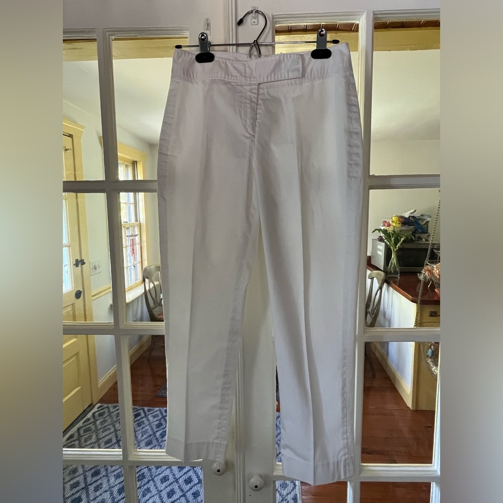 Chic White Agnona Pants Made in Italy. Women’s Size: 40 (U.S. Size 4) - Picture 1 of 13